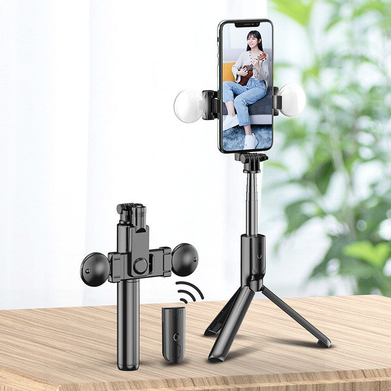LEAPCOVER Bluetooth Selfie Stick with Light & Tripod