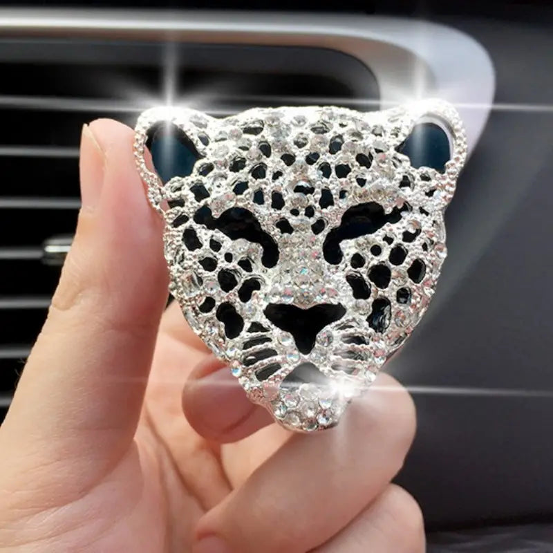 Diamond Leopard Car Air Vent Perfume Clip & Aromatherapy