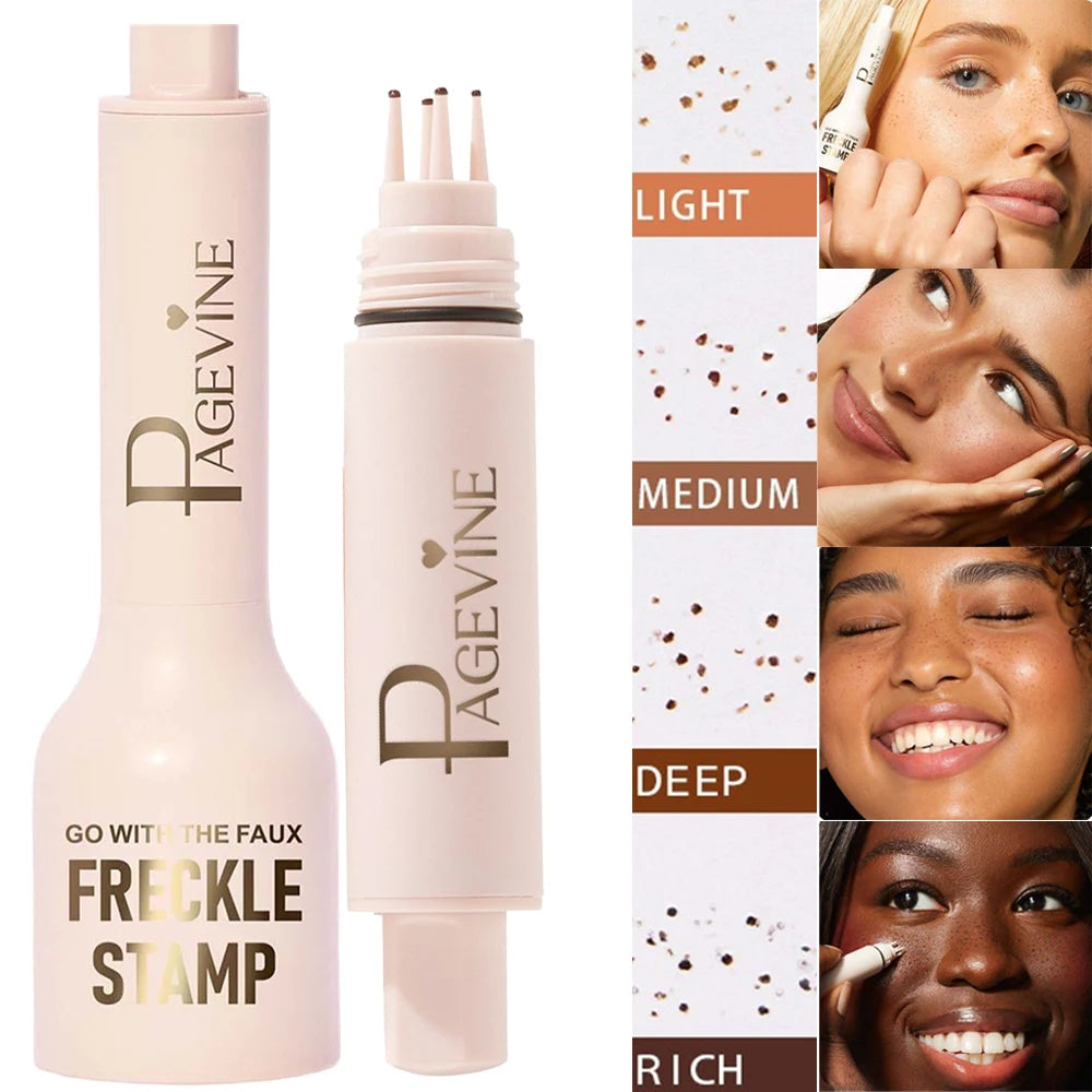 Freckle Pen – Natural Faux Freckles Makeup Stamp (Waterproof, Long-Lasting)