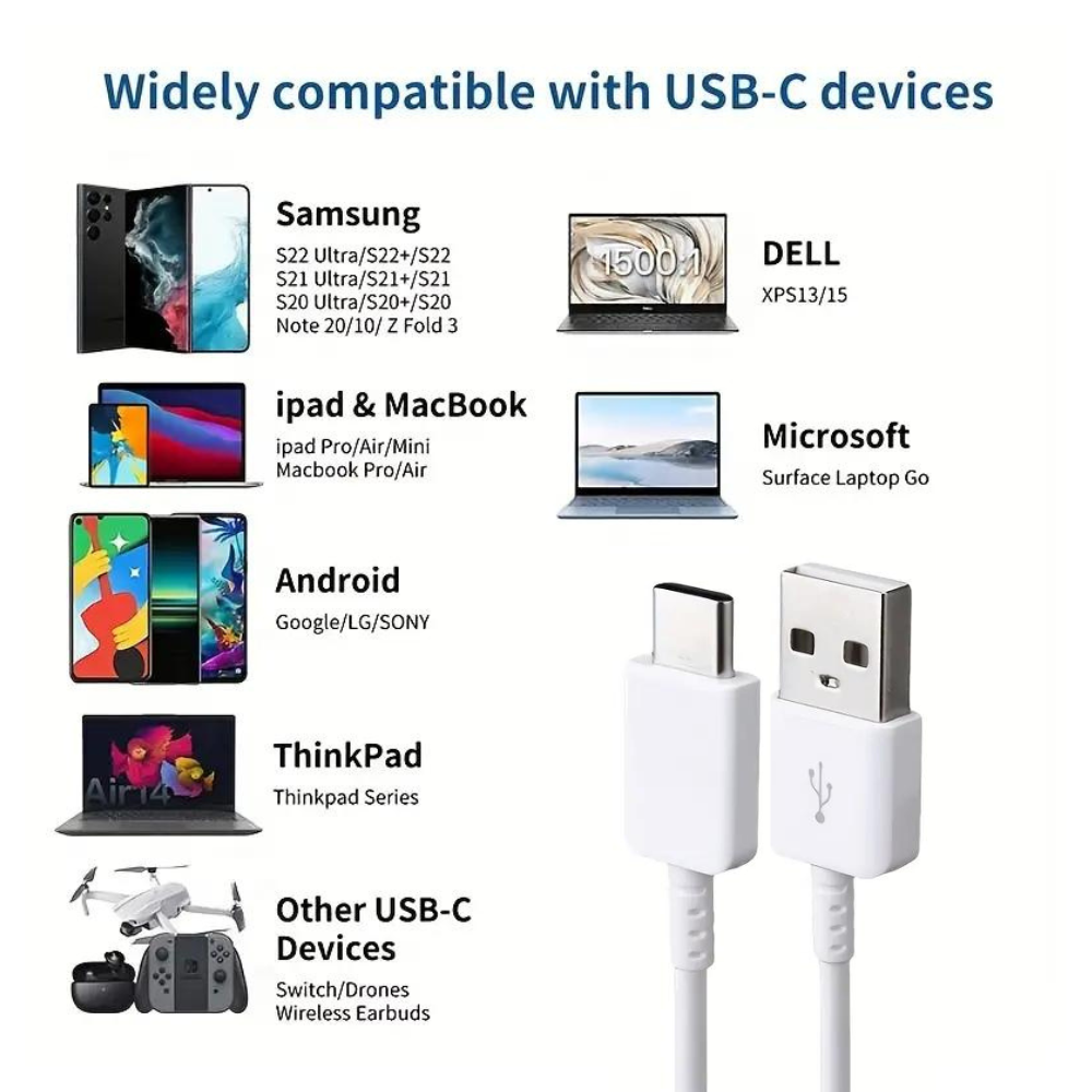 6FT Charger Cable Cord USB-C Type C