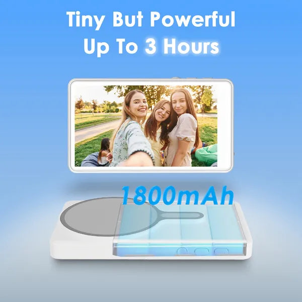 Wireless magnetic selfie monitor attached to the back of a phone - view 5