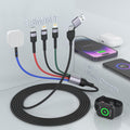 New Watch Charger for Apple Watch/iPhone/Airpods 4 in 2 USB C Fast Watch Charger Cable iWatch Charging Cable for iWatch Series 3/4/5/6/7/8/SE/Ultra Portable Charger Cord 6FT
