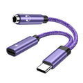 USB C to 3.5mm Headphone and Charger Adapter2 in 1 USB C to Aux Audio Jack with PD 60W Fast Charging Dongle Cable Cord Compatible with iPhone 15iPadProS24A15A25S23PlusA54A14A34A13A53ZFold5