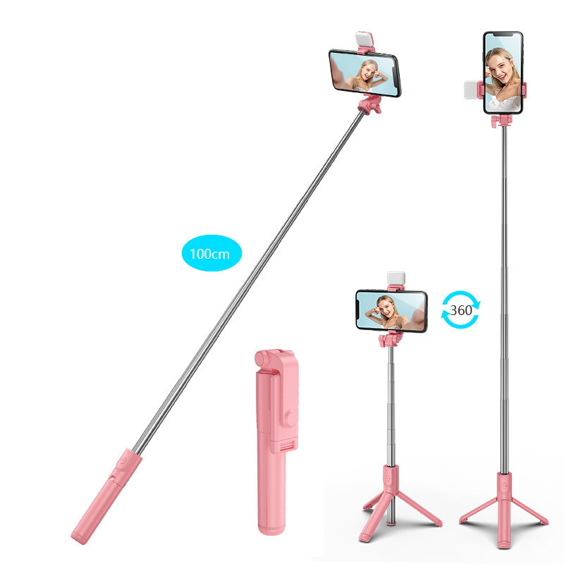 Bluetooth Selfie Stick Tripod with Fill Light