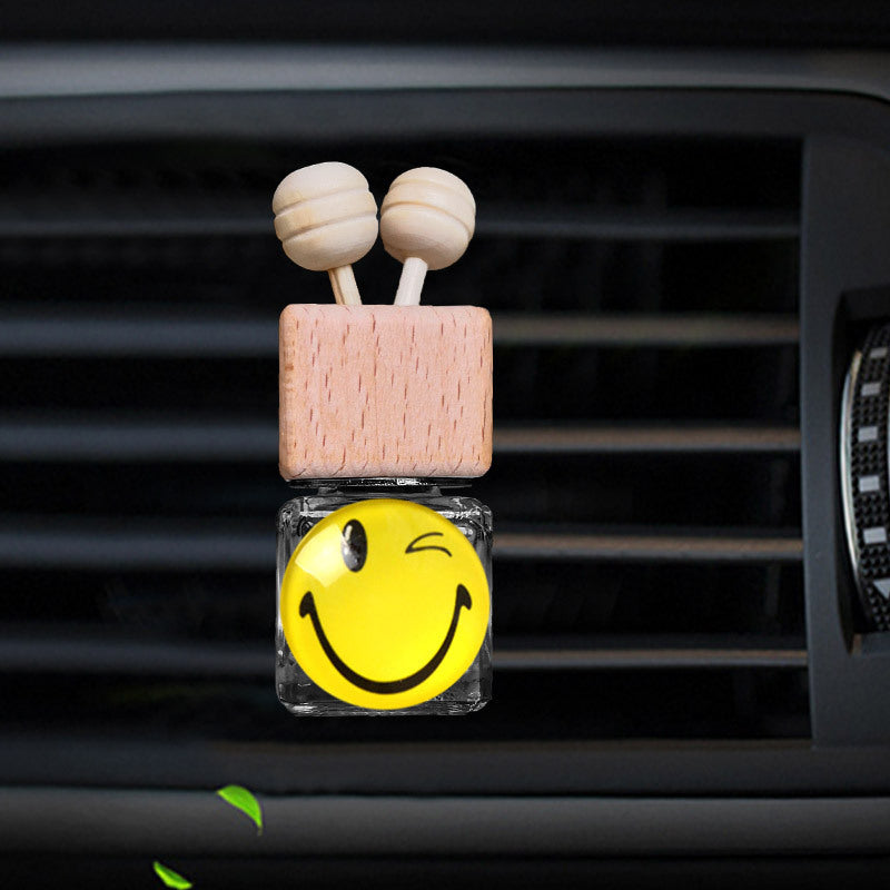 Car Air Vent Perfume Clip with Creative Smile Design