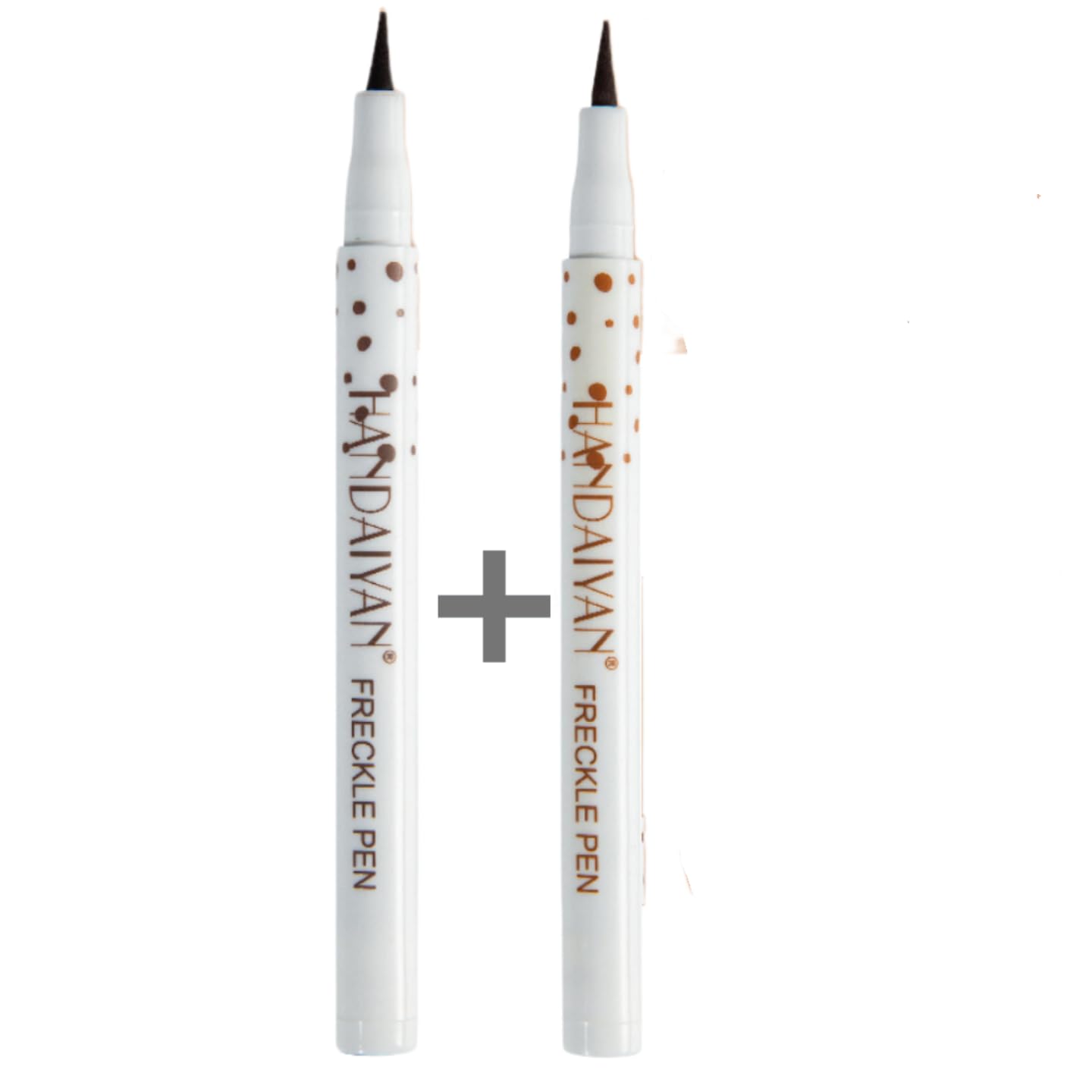 ONarisae Freckle Pen Face Concealer Point Out Natural Waterproof Longlasting Freckle Makeup 2 Pcs Light Brown & Chestnut