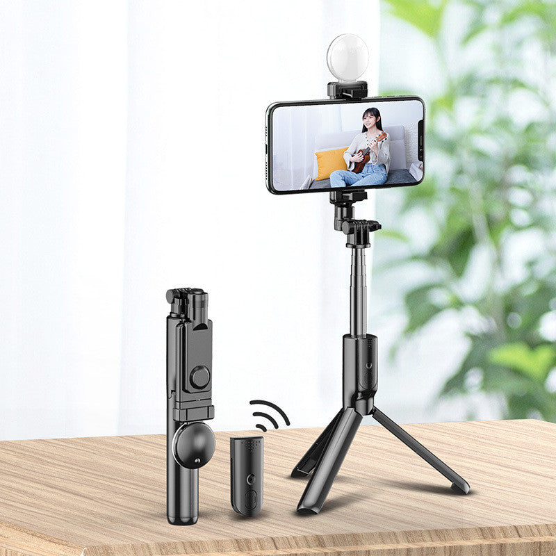 LEAPCOVER Bluetooth Selfie Stick with Light & Tripod
