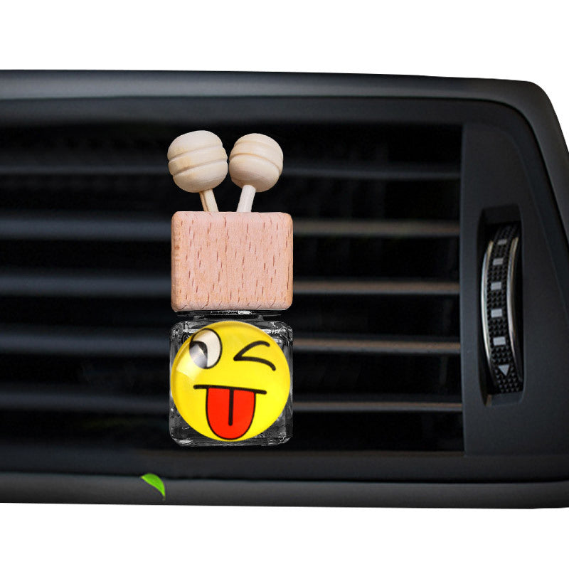 Car Air Vent Perfume Clip with Creative Smile Design