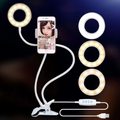 Phone Stand with Ring Light for Live Streaming