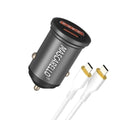 YIHAIXINGWEI USB C Car Fast Charger Super Fast Charging Type C Car Charger Adapter (Dark Grey-1)