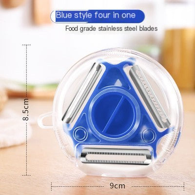 3-in-1 Rotating Peeler – Effortless Fruit & Veggie Peeler + Grater