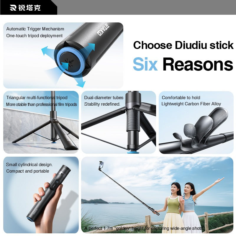 67 inch extendable selfie stick tripod with wireless remote - view 4