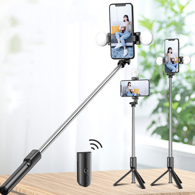 LEAPCOVER Bluetooth Selfie Stick with Light & Tripod