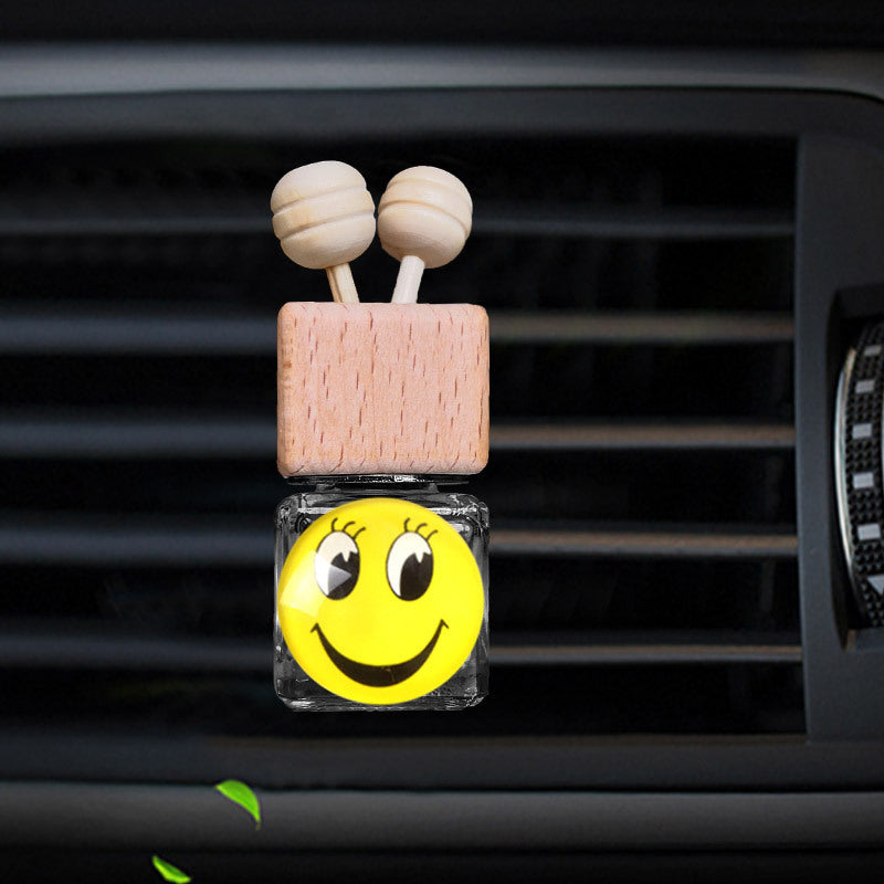 Car Air Vent Perfume Clip with Creative Smile Design