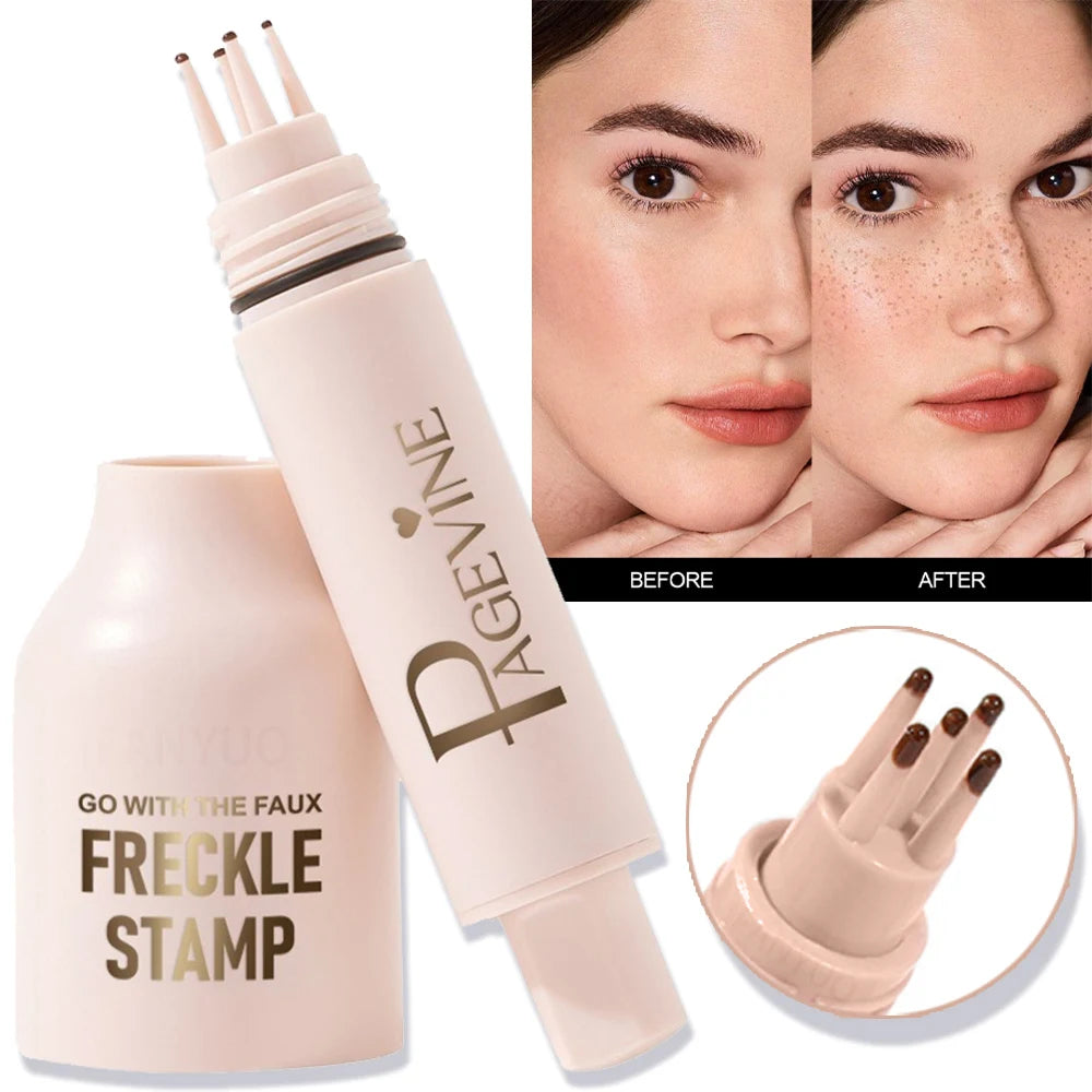 Freckle Pen – Natural Faux Freckles Makeup Stamp (Waterproof, Long-Lasting)