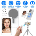 Wireless magnetic selfie monitor attached to the back of a phone - view 6