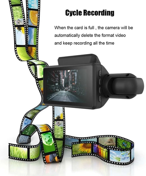 1080P dual-lens dash cam with front and interior camera - view 2