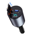 Retractable Car Charger 4 in 1 Fast Charge USB C Car Charger Adapter with Retractable Cord Cable 100W Car Phone Charger for iPhone 15 Pro Max Plus 14 13 12