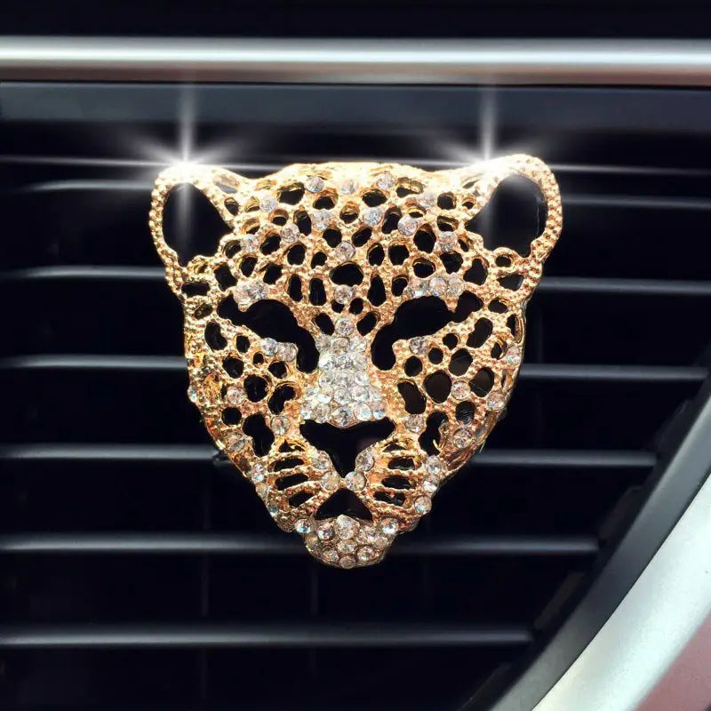 Diamond Leopard Car Air Vent Perfume Clip & Aromatherapy